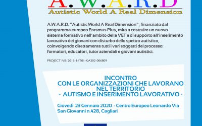 Progetto A.W.A.R.D: incontro sul tema “Autismo e inserimento lavorativo”
